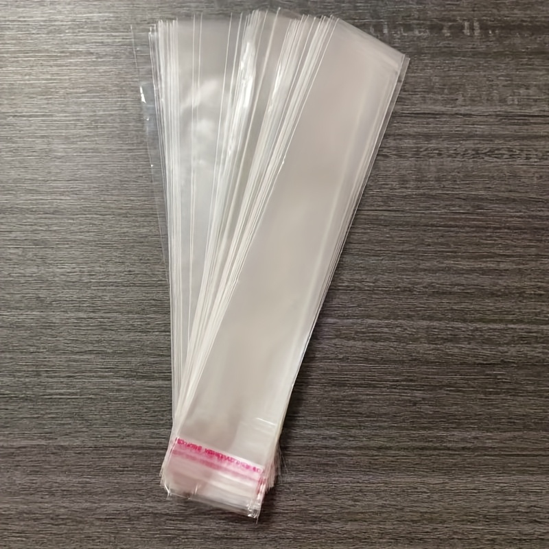 TEMU 100pcs Transparent Plastic/glassine Bags Suitable For Packaging, Self-sealing Suitable For ,, Suitable For Storage, Transport, Crafts, Hygienic