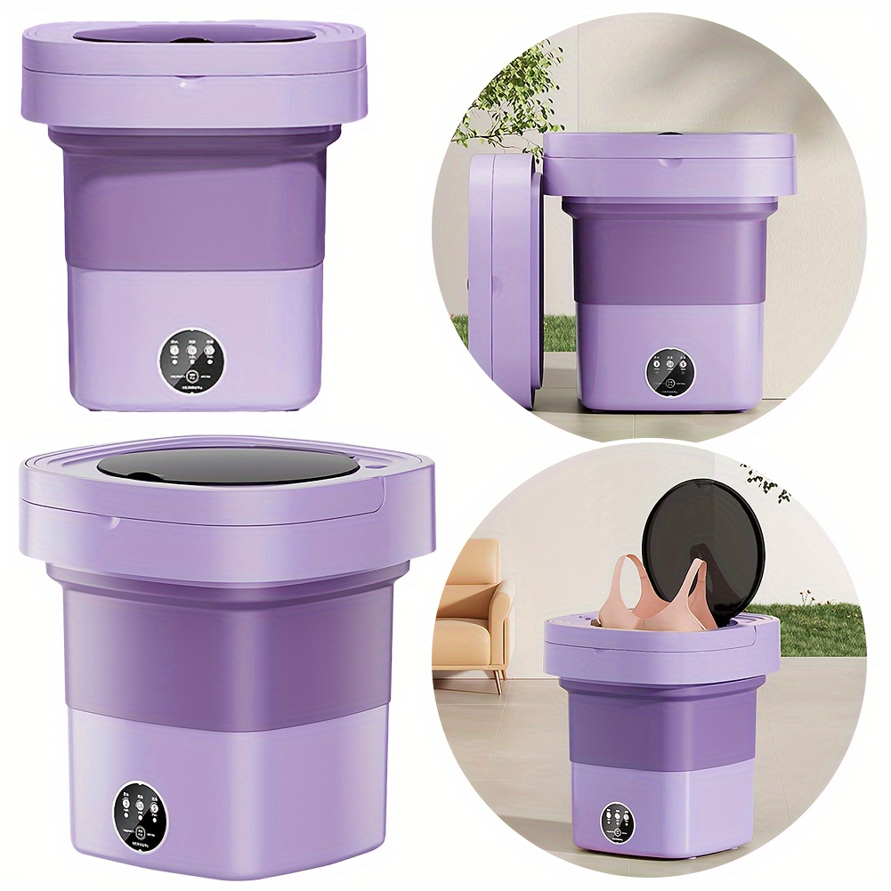 10 l portable washing machine deep cleaning folding washing machine for clothes underwear or small items for apartment laundry camping rv travel 8