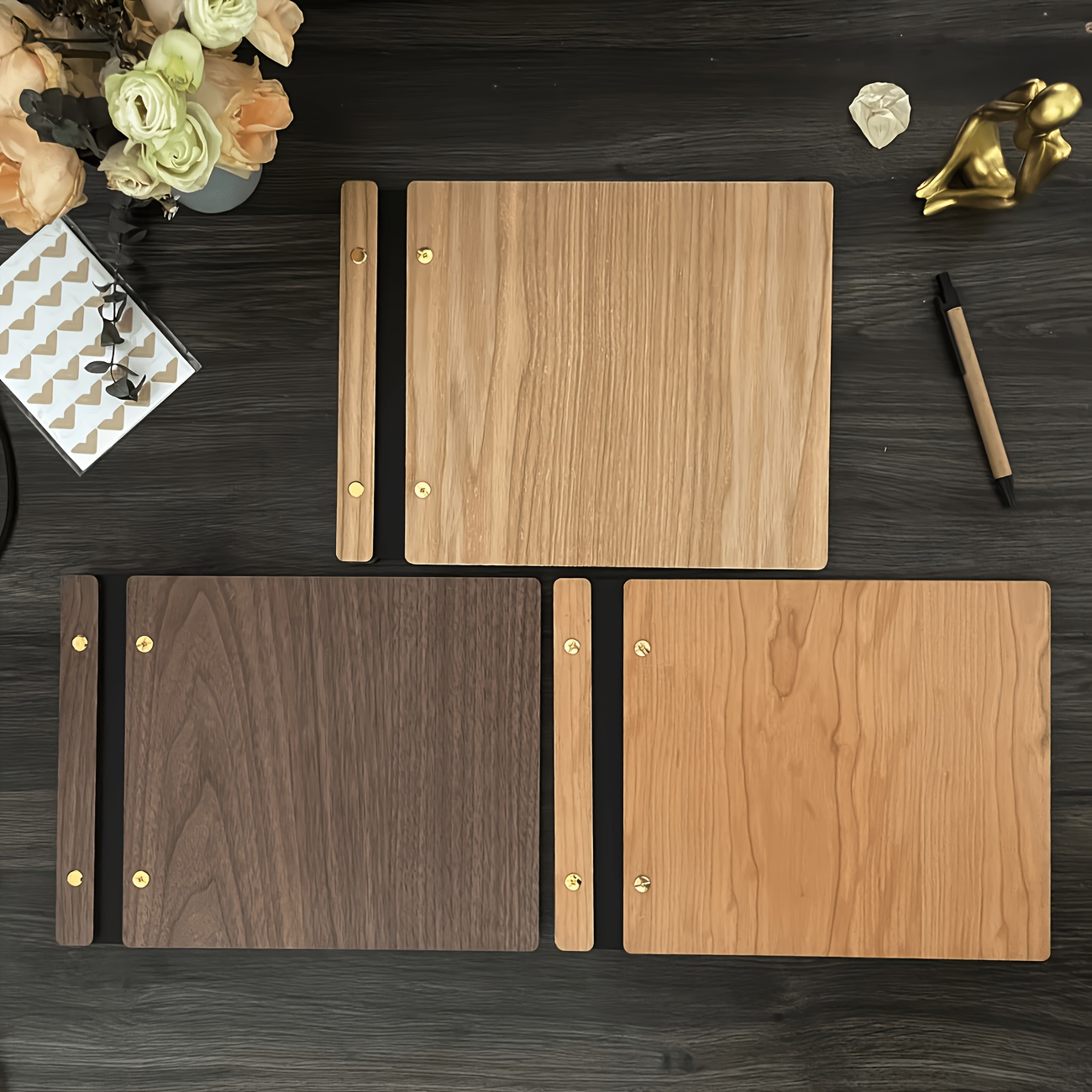 slika predmeta lasersko graviran poročni gostovski zvezek in foto album s fotografsko ozadjem - spominska knjiga primerna za poroke, rojstne dneve,   - umetna platnica za podpise, scrapbooking, dekor ozadja