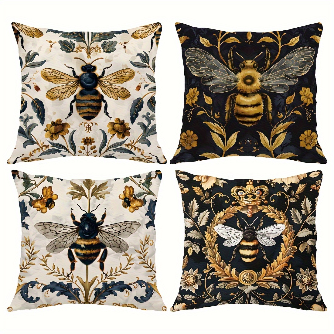 

1pc/4pcs Vintage Throw Pillow Case, Home Decoration Living Room Bedroom Cushion Cover, Gift For Porch Patio Sofa Outdoor