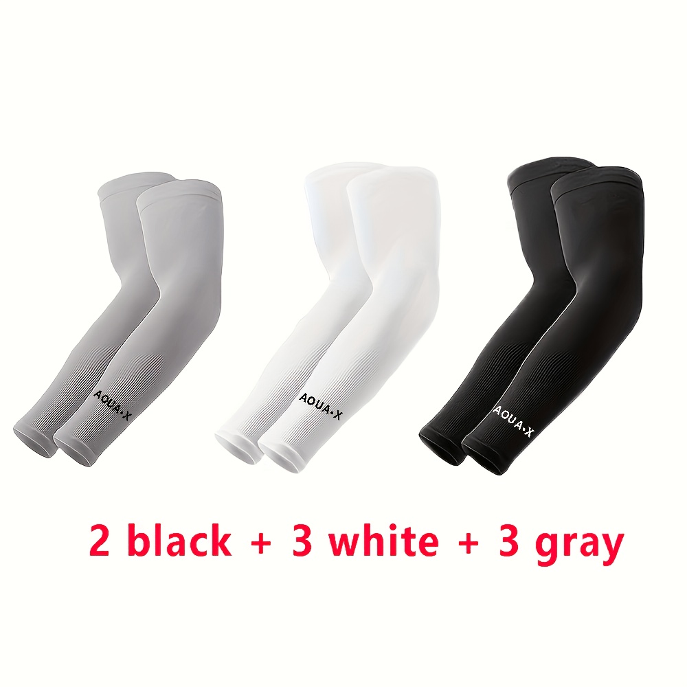 TEMU 8 paires de manchons effet glaçon, respirants, extensibles, à séchage rapide, adaptés au sport et à l'usage , en tissu, élastiques et ajustés,