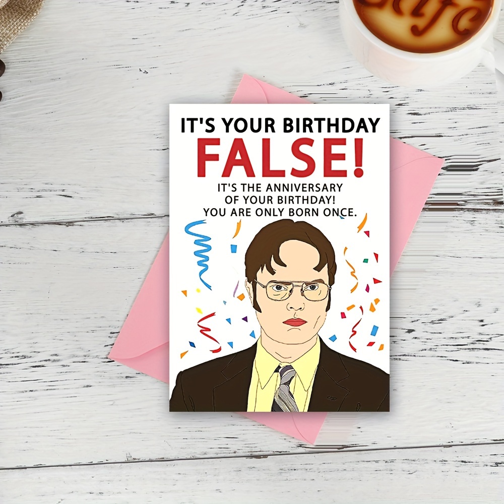 1pc, Funny Happy Birthday Card For Him Husband Boyfriend Girlfriend ...