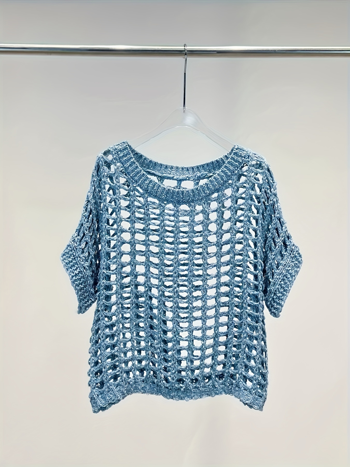 Primavera Verano Jerseys Crochet Verano Mujer Tejidos De Moda