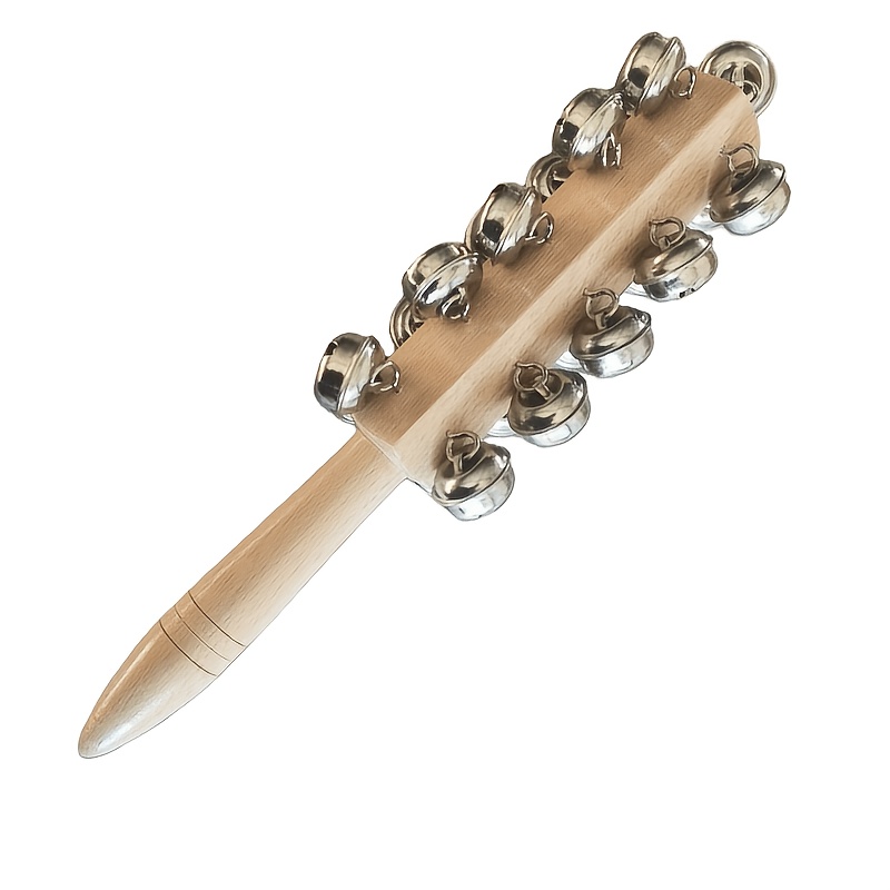 Sleigh Bells, 21 Bells, Natural Wood Grain Finish – Professional Percussion And Accompaniment Instrument, Ideal Christmas Or Birthday Gift