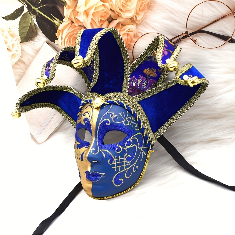 1pc Women's Angel-Themed PP Venetian Masquerade Mask - Perfect For Halloween Carnival Costume Parties And Wall Decorations
