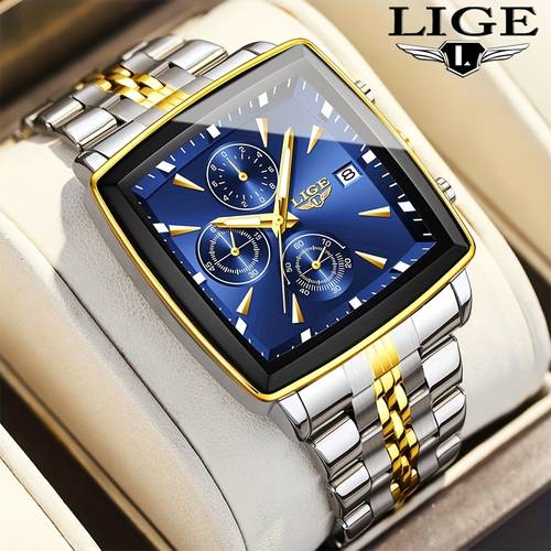 item picture watch 2025 mens watches fashion watches watches youth watches outdoor sports watches square watches calendar displays blue watches black watches golden watches birthday gifts graduation gifts holiday gifts new watches watch daily wear watch modern watch stylish watches durable construction wristwatch for men watch for men gift for him mens fashion this with a gift box included