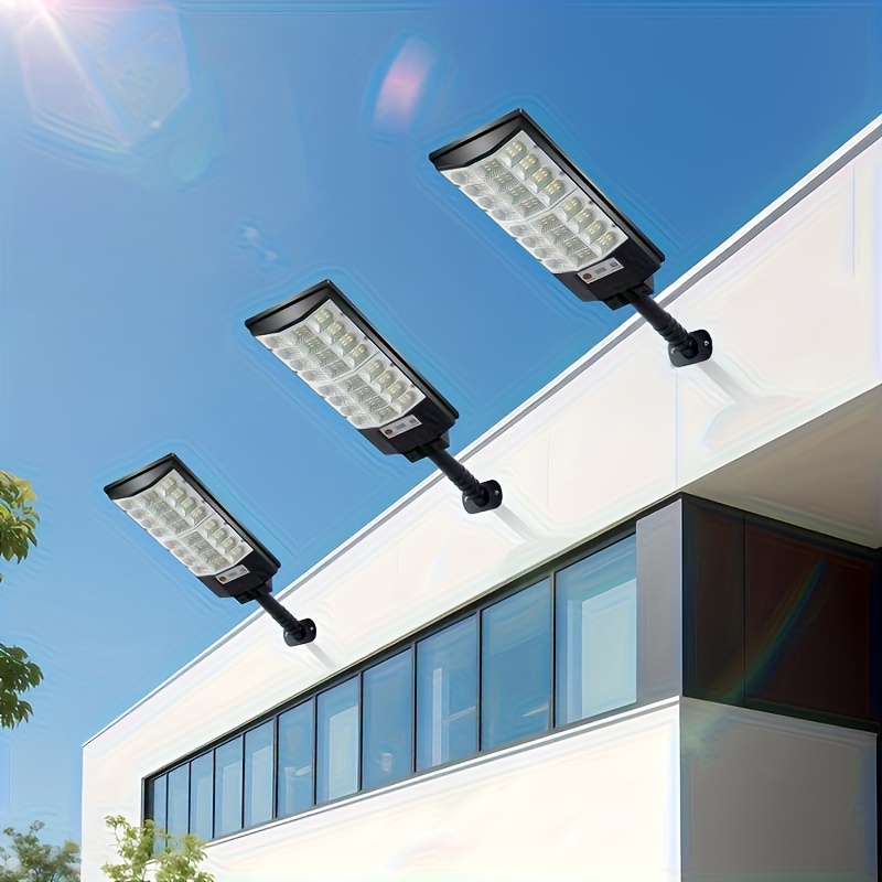 2pcs/1pc - Powerful LED solar outdoor garden lights, outdoor wide-angle lighting fixtures, motion-sensing street lights, with human body sensing and automatic sensing switches - suitable for garden, garage, and camper decoration lighting