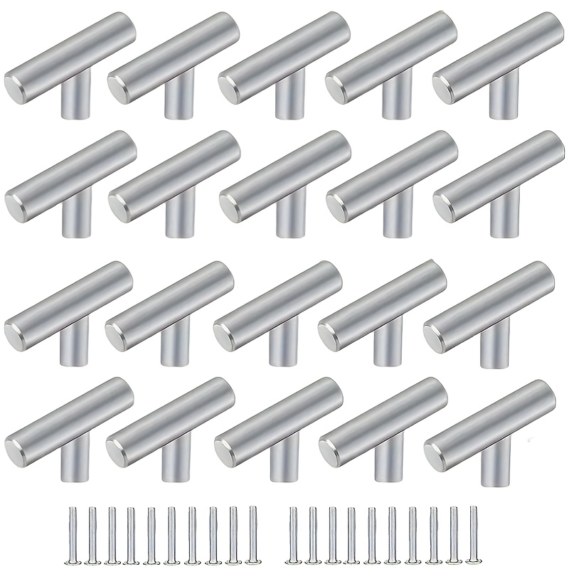 TEMU 20 Single Hole Black Cabinet Knobs And Pulls For Kitchen And Bathroom Drawers And Cabinets