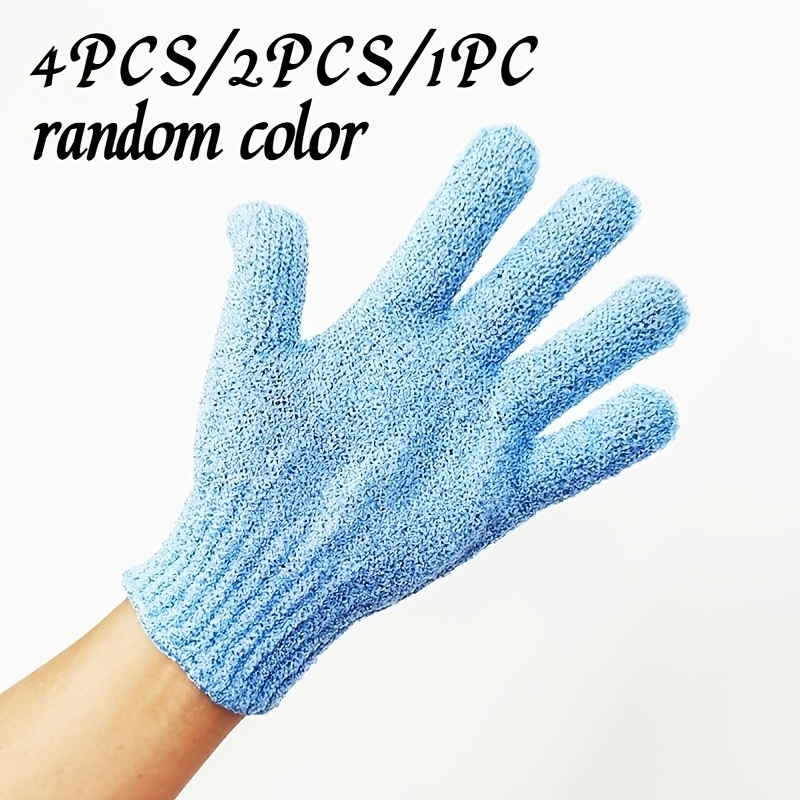 4 piezas/2 piezas/1 pieza/(Colores aleatorios) Toallas de baño nuevas, guantes de baño, guantes de barro mate, adecuados para bañarse, etc.