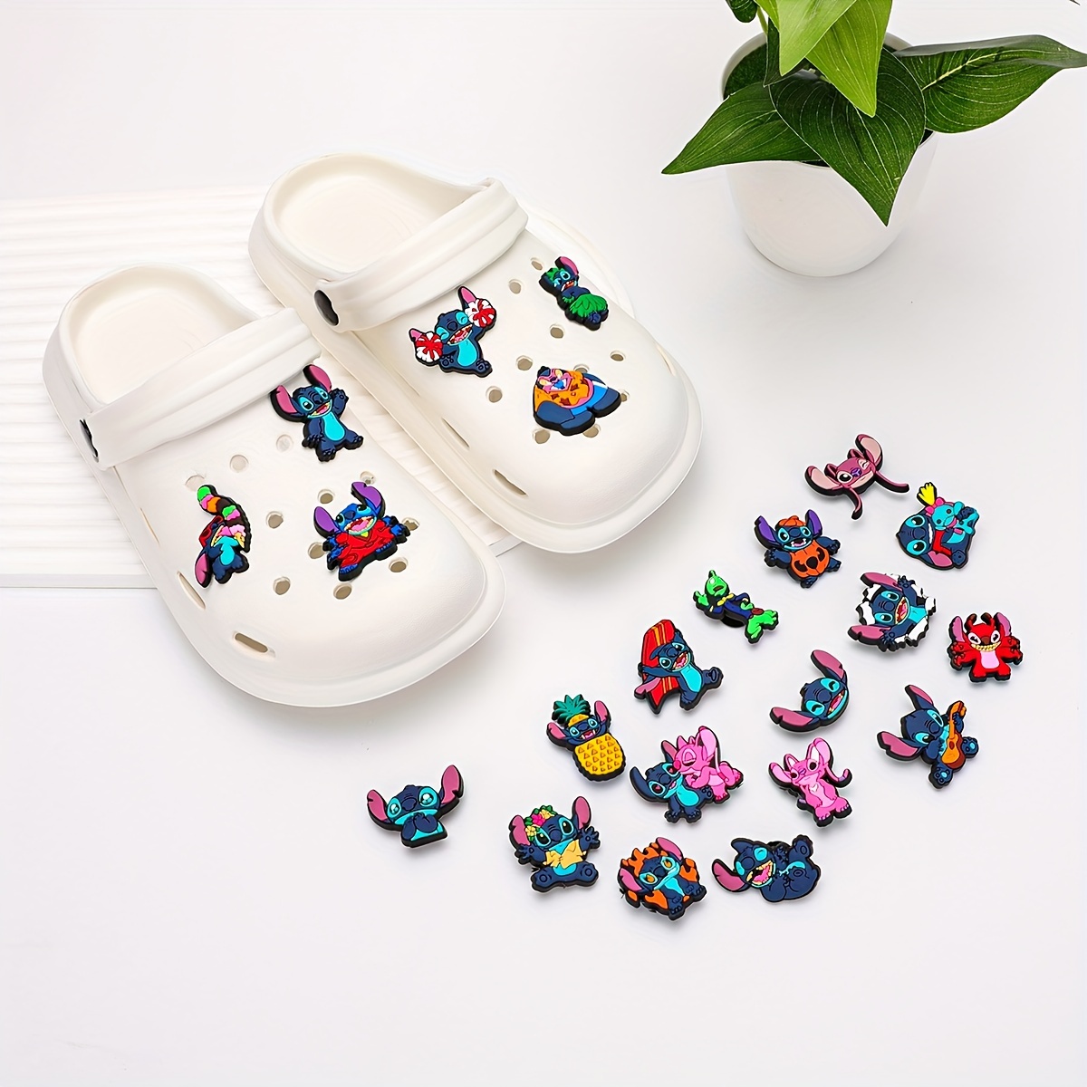 18PCS Love Fishing Theme Shoe Charms PVC Buckle Diy Decorations