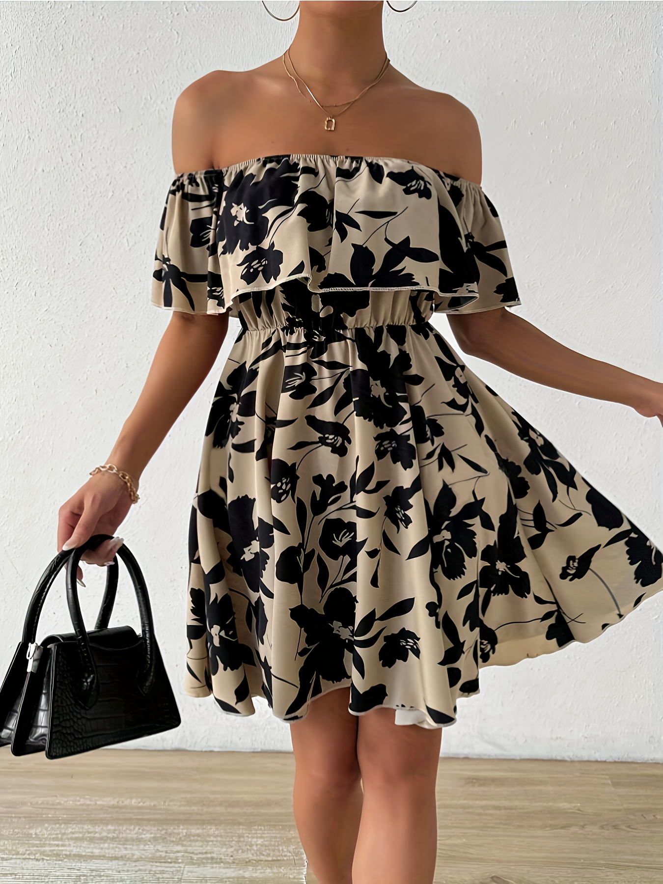 blue formal dresses short Amoris T822 Short Midi A Line Cocktail Dress – The Dress Outlet main image 1