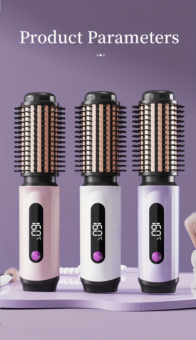 Nieuwe USB Oplaadbare Grensoverschrijdende 2-in-1 LCD Display Krultang en Stijltang, Dual-Use Draadloos Draagbaar Elektrisch Haarstyling Gereedschap voor Stijlen en Krullen
