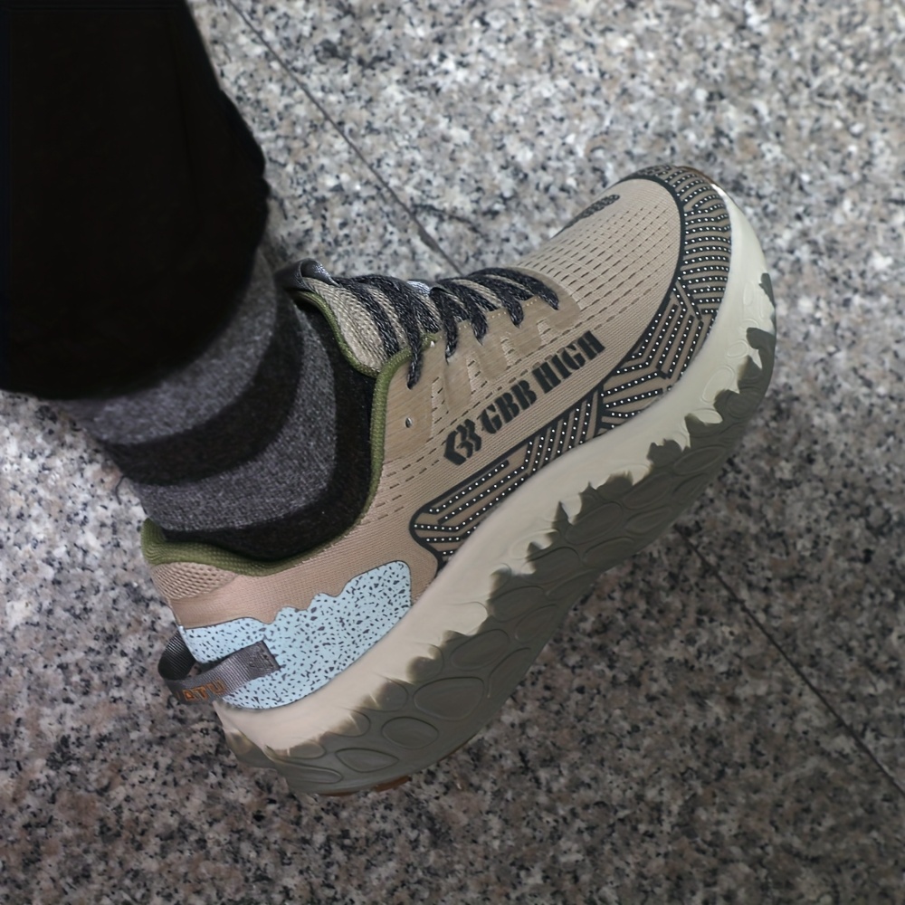 Men'S Thick-Soled Height-Increasing Sports Casual Shoes, Comfortable And Lightweight, Shock-Absorbing Outdoor Jogging Shoes, Slip-Resistant And Breathable Hiking Footwear