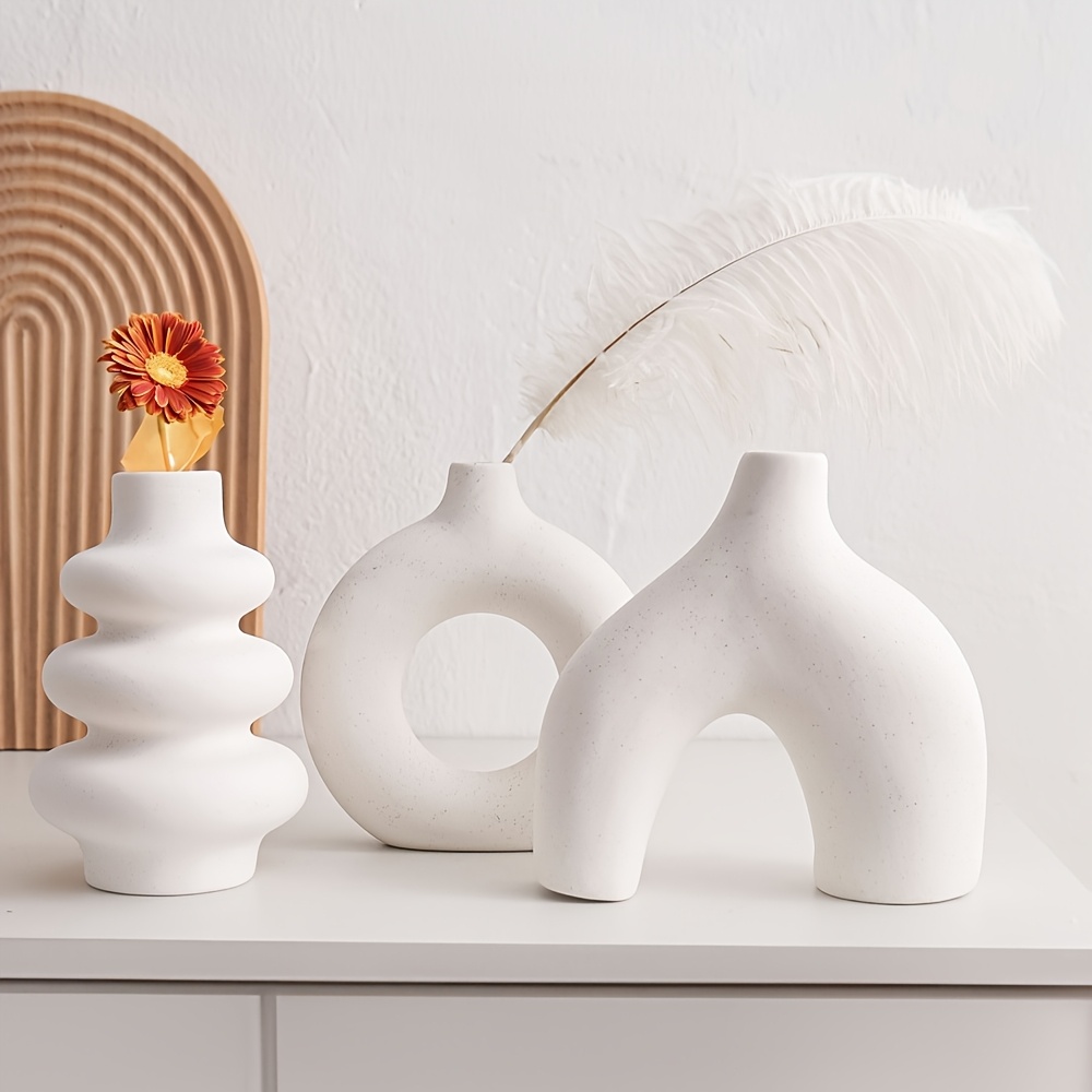 1pc european style plastic vase modern minimalist spiral design high quality durable plastic versatile for floral arrangements home decor battery free artistic centerpiece details 7