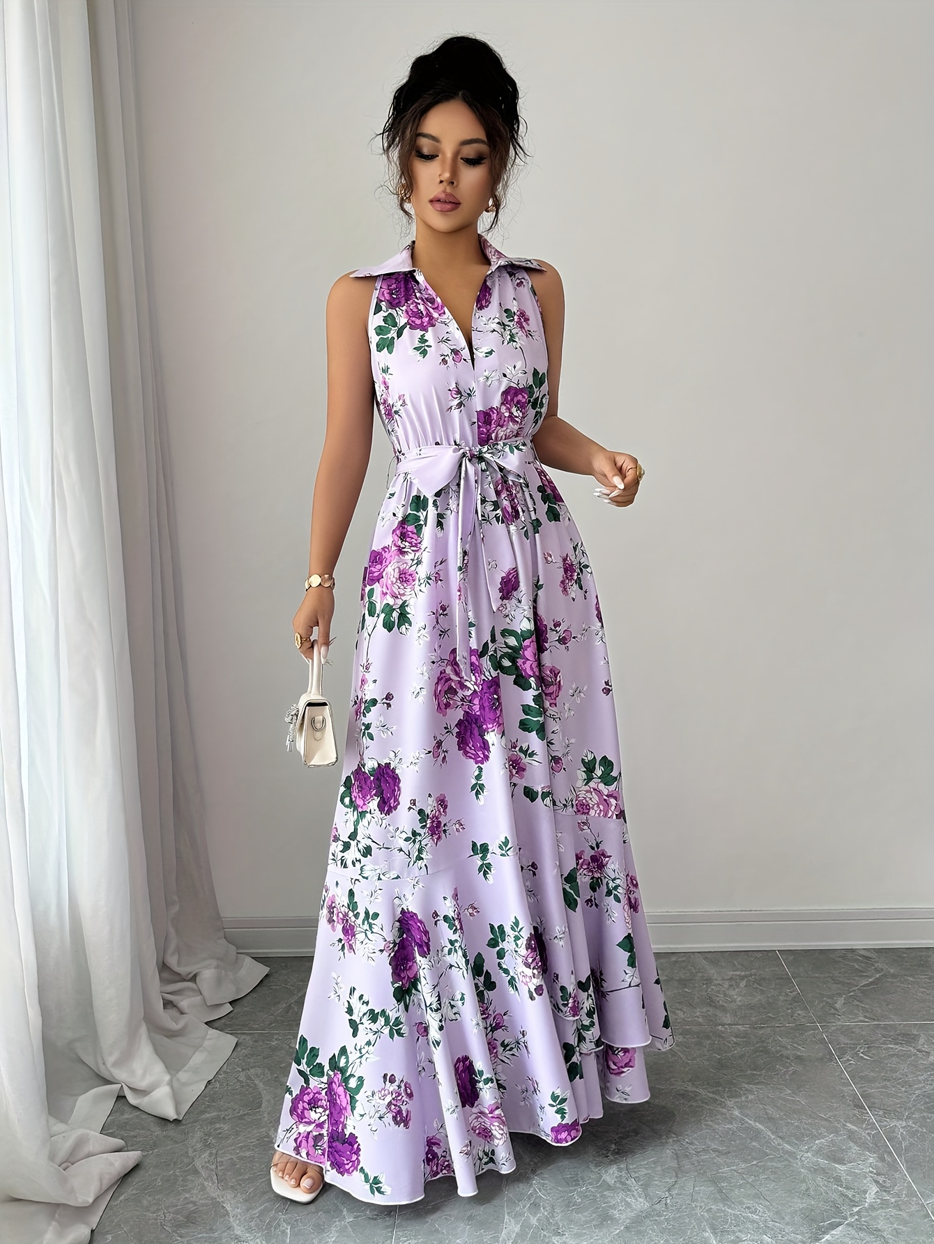 blue purple dress sold on Temu United States