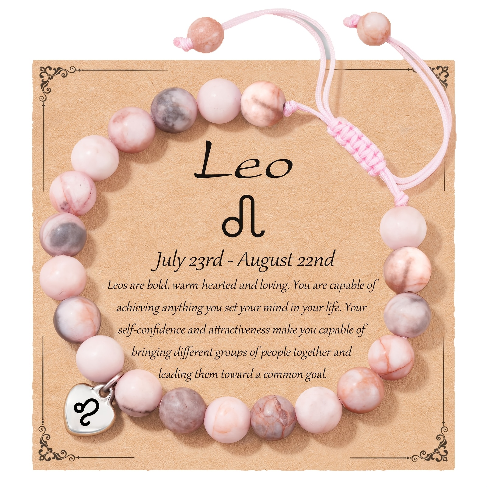 Couple's Zodiac Stretch Bead Bracelet Set, Gift