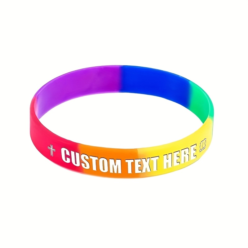 116pcs Custom Silicone Wristbands with Religious Patterns