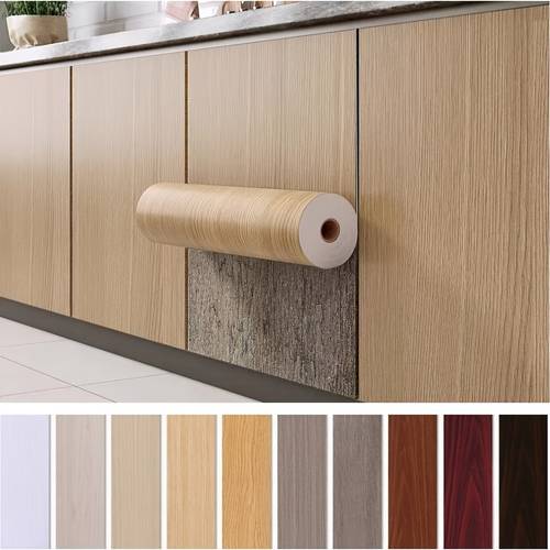 cabinet self waterproof stickers easy to tear and paste kitchen cabinet doors cabinets wood grain furniture renovation and stickers
