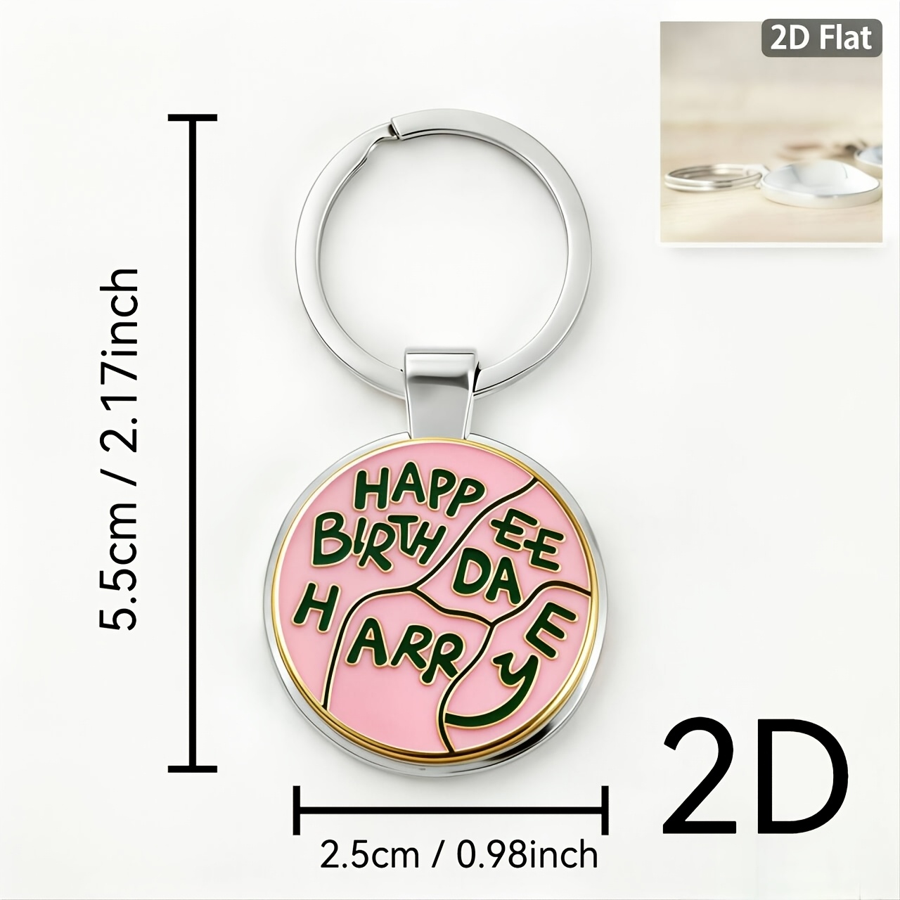 TEMU Harry Potter Hagrid Birthday Cake Keychain, Attached To Car Keys, School Bags, Backpacks, Or Card Holders. A Daily Accessory And A Must-have