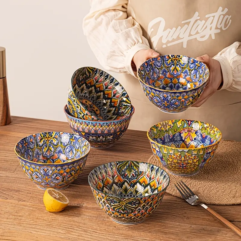 16/27/35 teiliges set bohemian vintage keramik geschirr