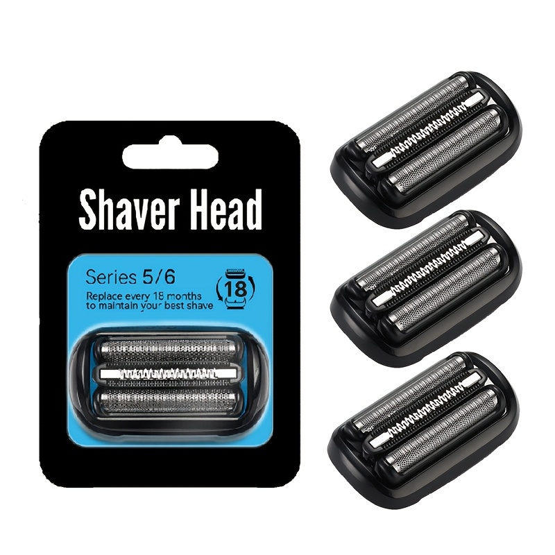 TEMU 3pcs 5/6proskin Electric Shaver Replacement Heads, Compatible With S5762, B1000s, B7000cc, R1000s, R1320s, B1300s, R1200s, R1300s, M1200s,