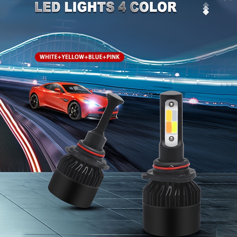 

Color Led Car Headlight Bulbs H7/h1/9005/9006 400% 6000k Led Headlights, Suitable For Car , Cold , For , Installation Of Vehicle 12v Bright Led Kits