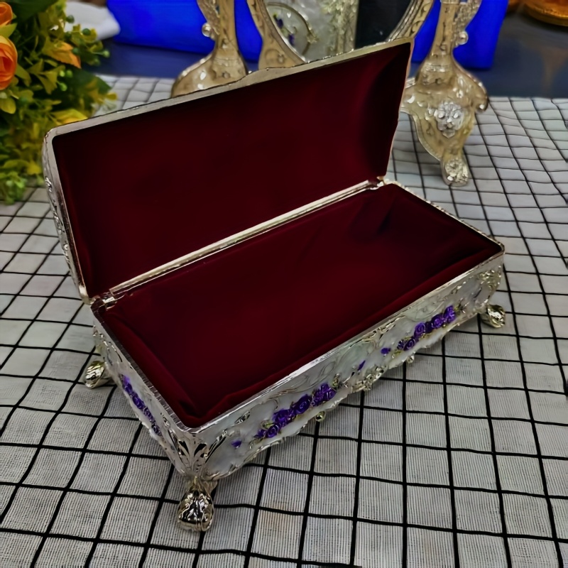 alloy creative jewelry box multifunctional decor for home   ideal proposal ring holder elegant trinket organizer unique gift idea jewelry boxes Product details 4