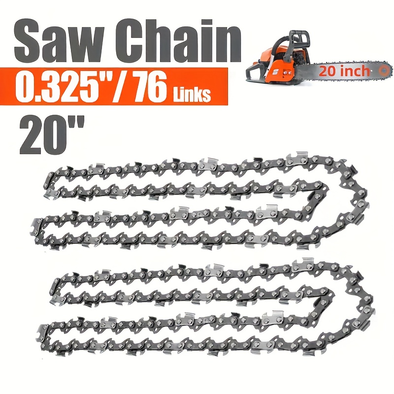 Temu – TEMU 2pcs 20 Inch Chainsaw Chain 0.325″ Pitch – 0.058″ Gauge – 76 Drive Links For Husqvarna Stihl Chainsaws