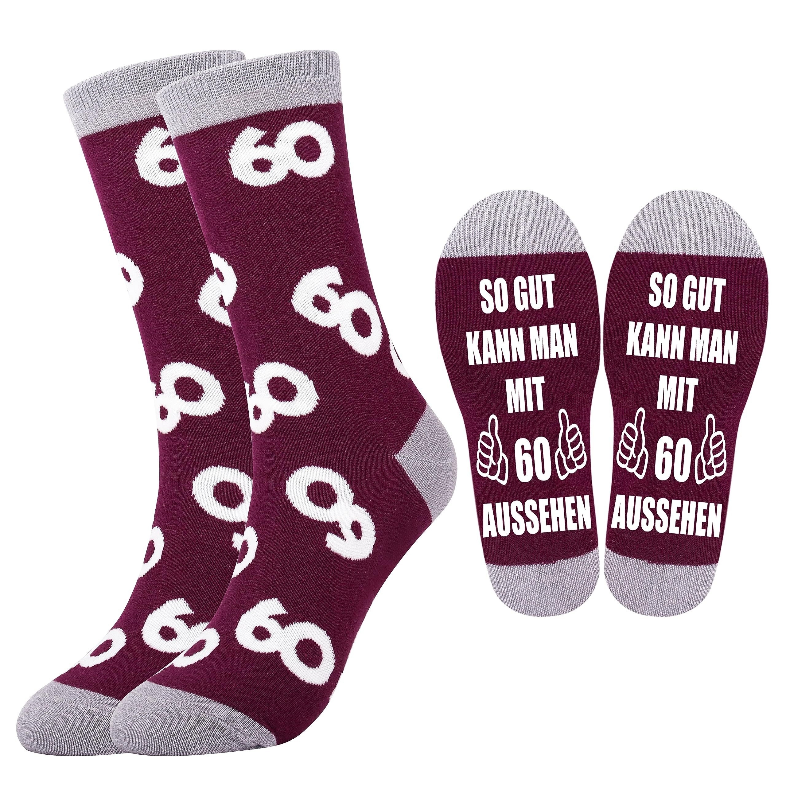 

1 Pair 60th Birthday Woman Gift Socks Women 39-42 60th Birthday Gift Ideas 60th Birthday Woman Cuddly Socks Birthday Gift For Women Gifts For Mom Gifts For Grandma