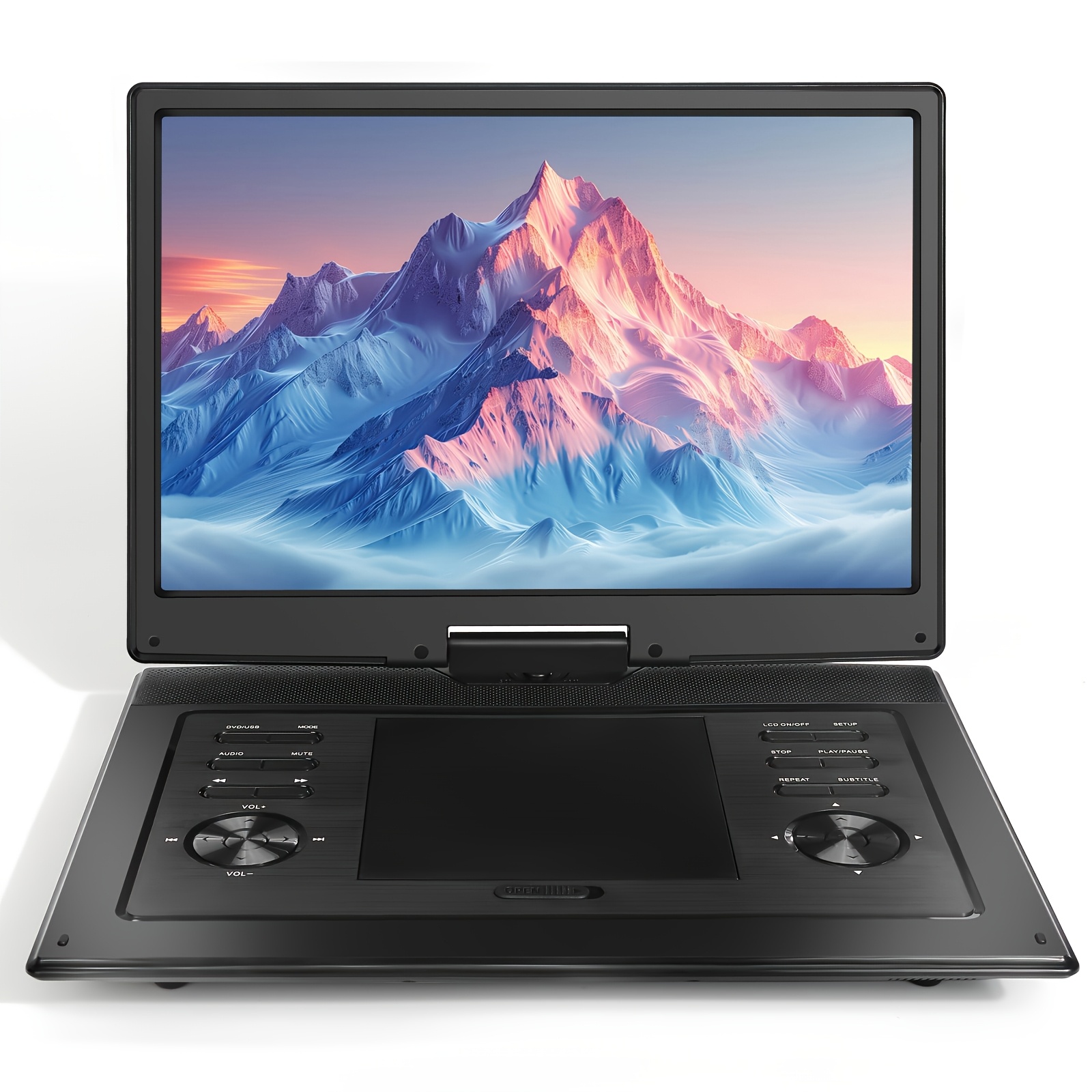TEMU 17.9” Portable Dvd Player With 15.6” -like Screen, 4-6h Battery, Dual Speakers & Region-free - Compatible With Usb/sd/cd/dvd/blu-ray-like Discs