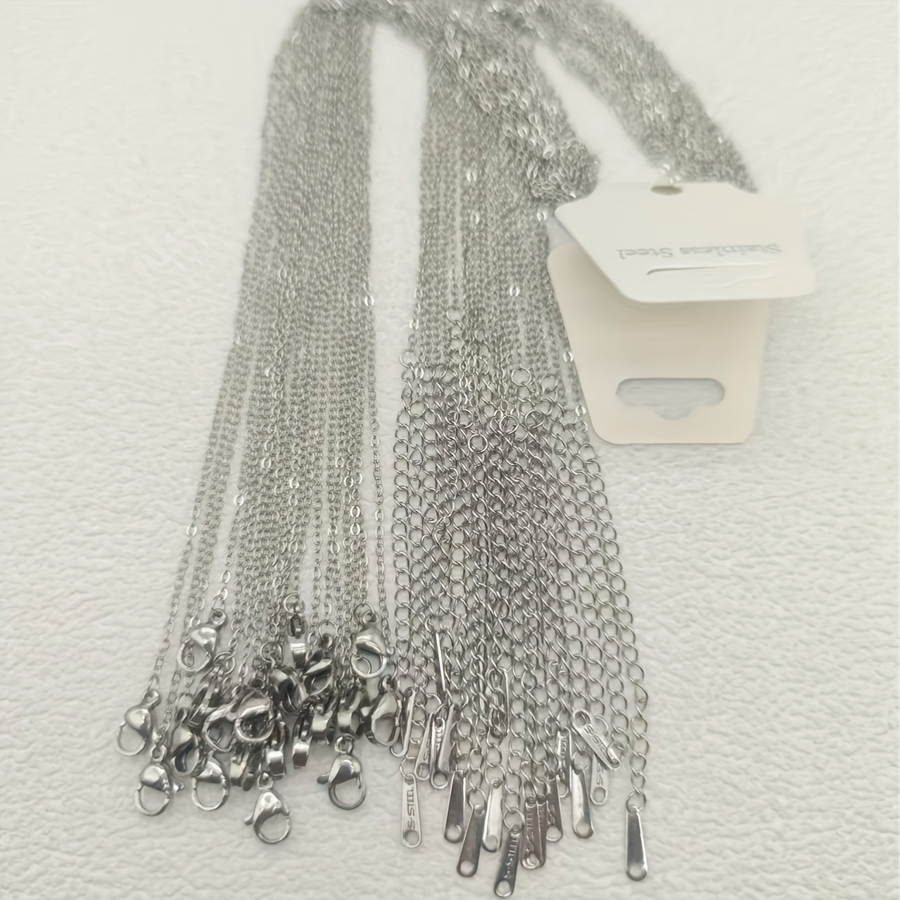 TEMU 10pcs/20pcs Stainless Steel Golden/ Necklace Necklace Daily Wear