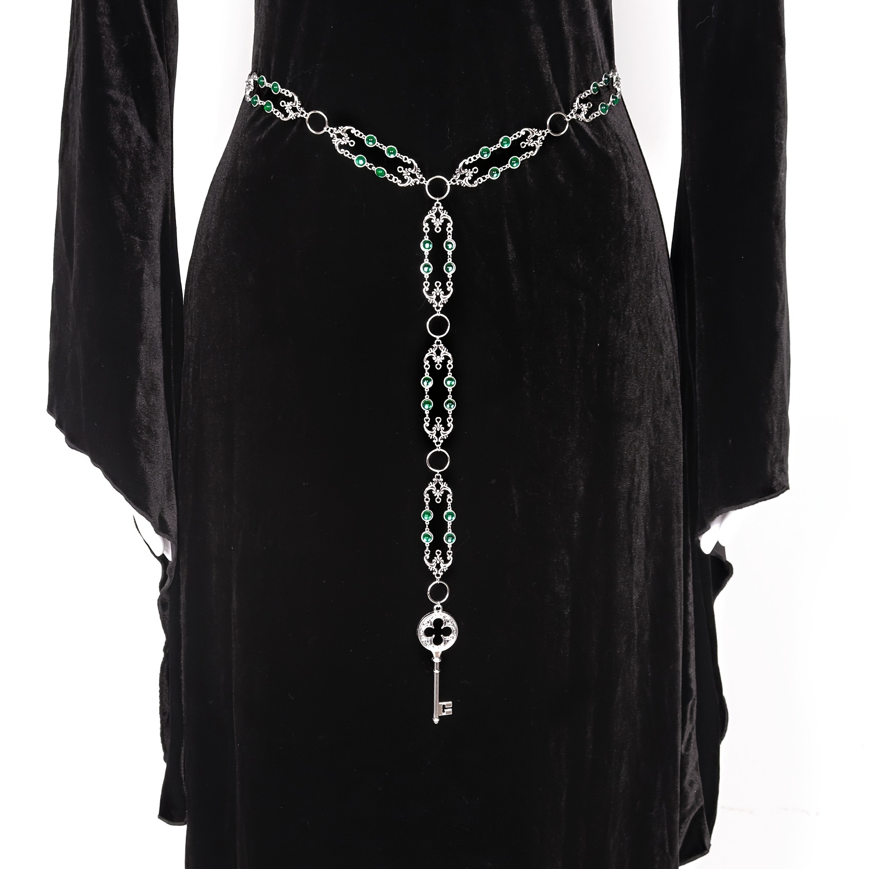 western belt women medieval waist metal chain belt - Temu display picture 2