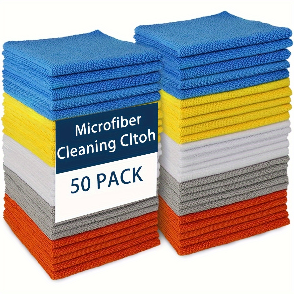 E-shop Hochwertige Mikrofaser Reinigungstücher: 12 Zoll x 12 Zoll, fusselfrei, wiederverwendbar, erhältlich in fünf Farben - Ideal für die Reinigung im