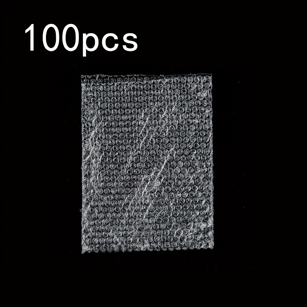 TEMU 100pcs Plastic Bags, Wrap Pouches, For Mailing And Packaging, Clear, 10x8cm