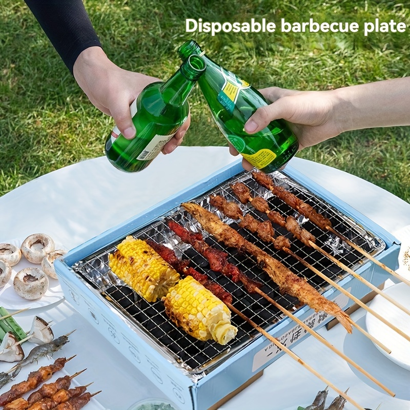 Portable Disposable Bbq Grill Smokeless Charcoal Outdoor Barbecue Rack For Iron Construction Grilling Accessories For Outdoor Grill Charcoal Bbq Grill Sports Outdoors Temu Canada