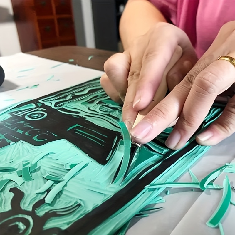 4pcs Printmaking Engraving Boards for Beginners