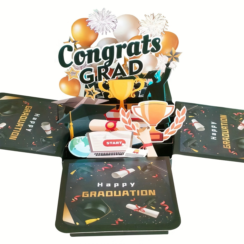 Graduation Pop Cards Class 2024 Graduation Card Handmade 3d - Temu