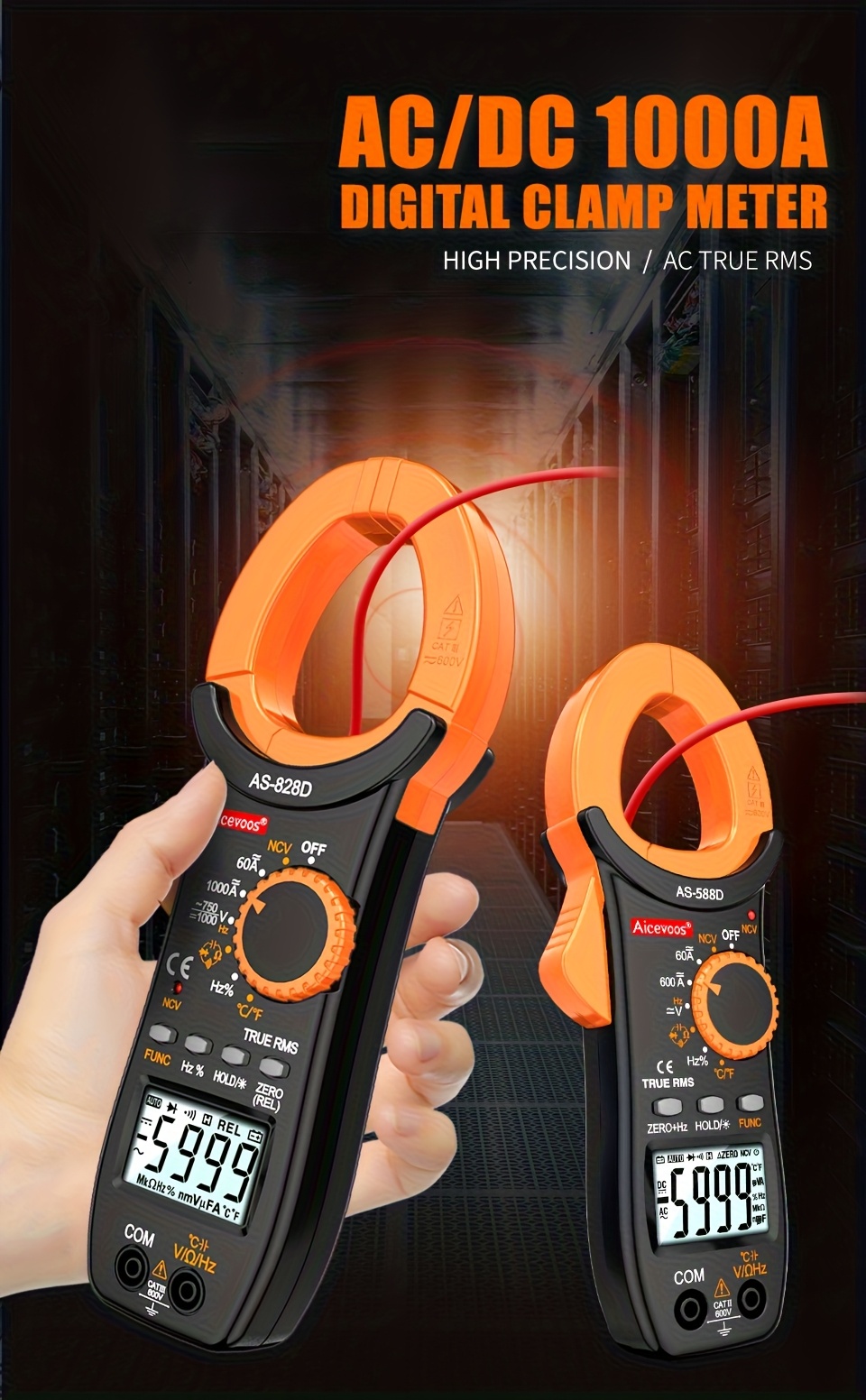 pinza amperimétrica digital ac/ corriente 6000 - Temu El Salvador