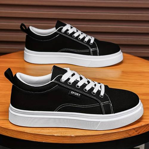 new large size mens shoes with thick soles versatile trendy sneakers dad shoes made of mesh canvas shoes and skate shoes suitable for spring summer autumn and winter