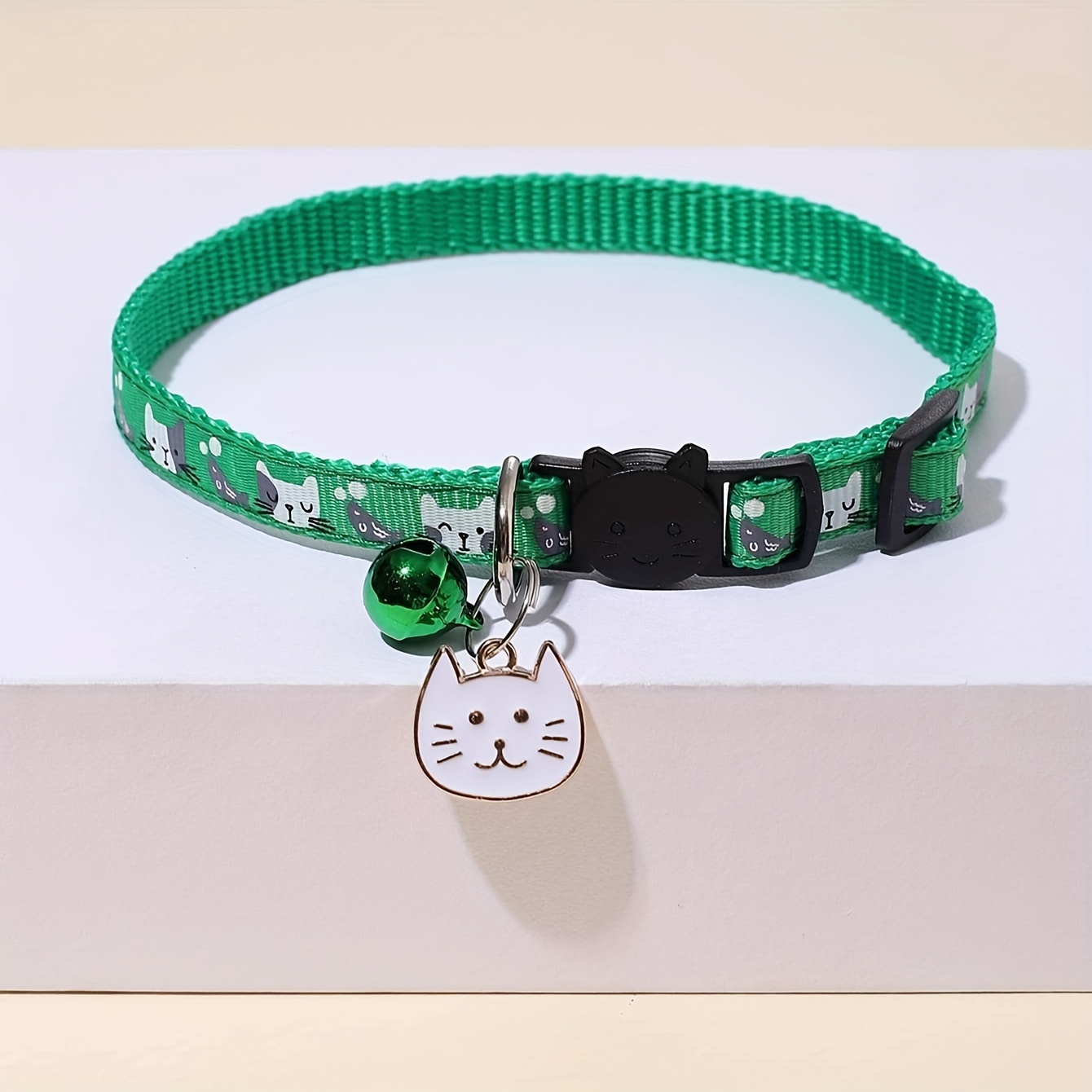 1 adjustable cat face pendant with anti choking safety clasp cat collar Product details 1