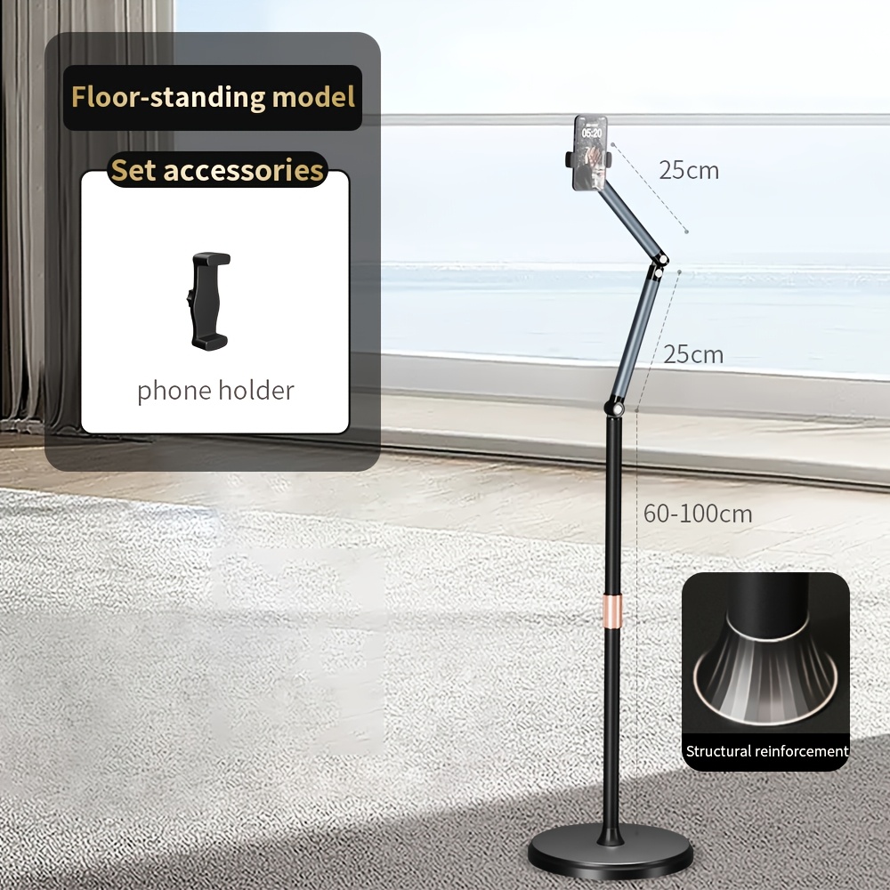 Telescopic Desktop/floor Stand, Height And Angle Adjustable, A Home Office Accessory, Suitable For Work And Study
