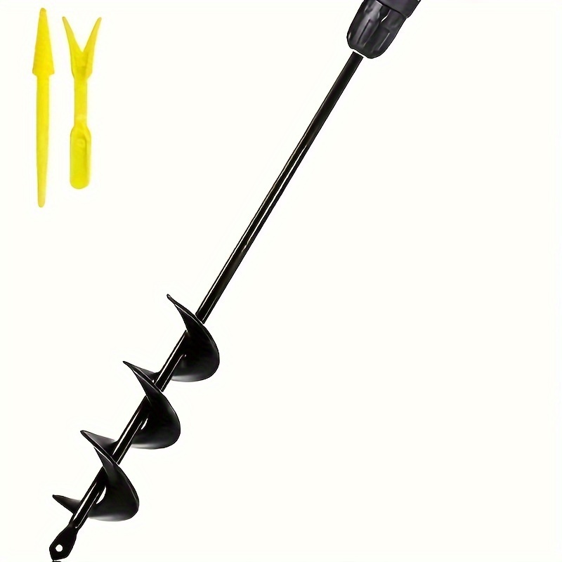 

1pc Auger Drill Bit For Planting 1.6x16.5 Inch/4x45cm Extended Length Garden Auger Spiral Drill Bit For Planting Bulbs Flowers Planting Auger For Drill Post Hole Digger For Hex Drill