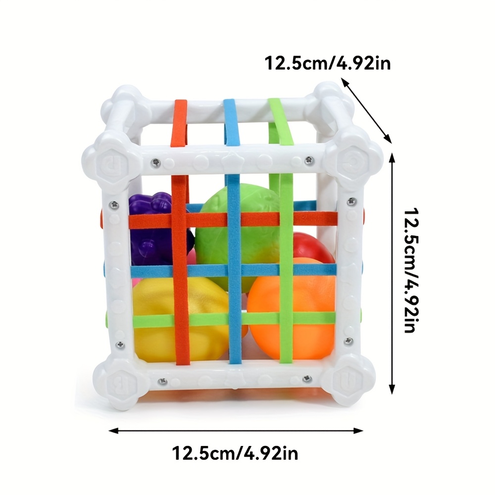 toys shape sorter cube colorful fruits Temu Bahrain