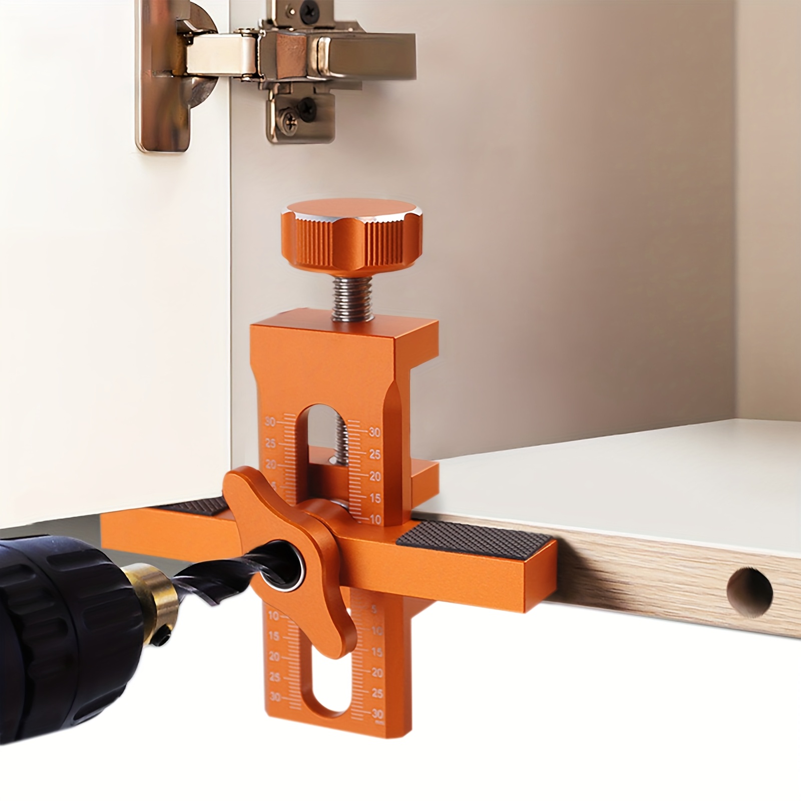 1set woodworking cabinet door installation jig door panel installation rebounding device drilling tool 2in 1 quick positioning tool
