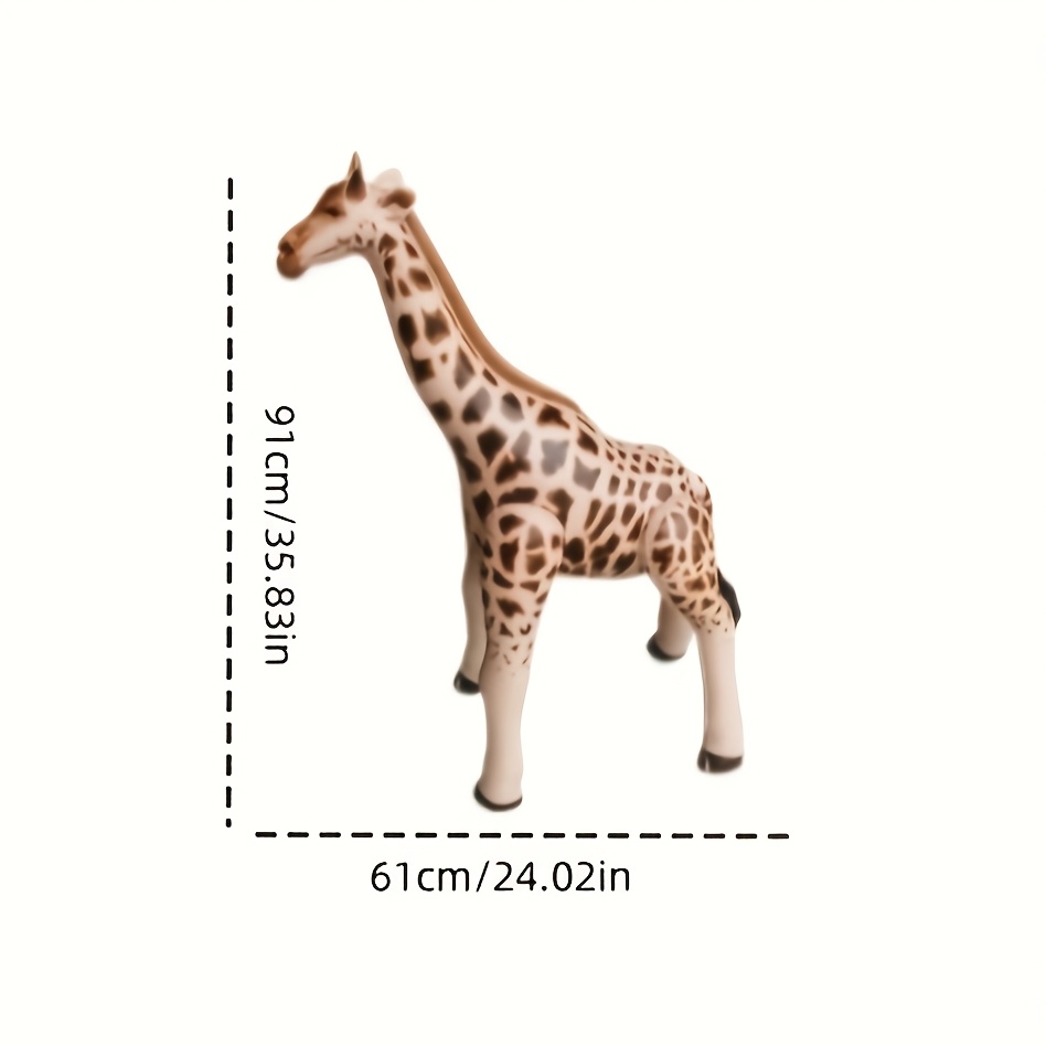 1pc Giant Inflatable Animal Decoration - Pvc Giraffe Photo Booth Prop For Wildlife Theme Parties, Festivals, Birthday Celebrations, And Zoo-themed Event Accessories