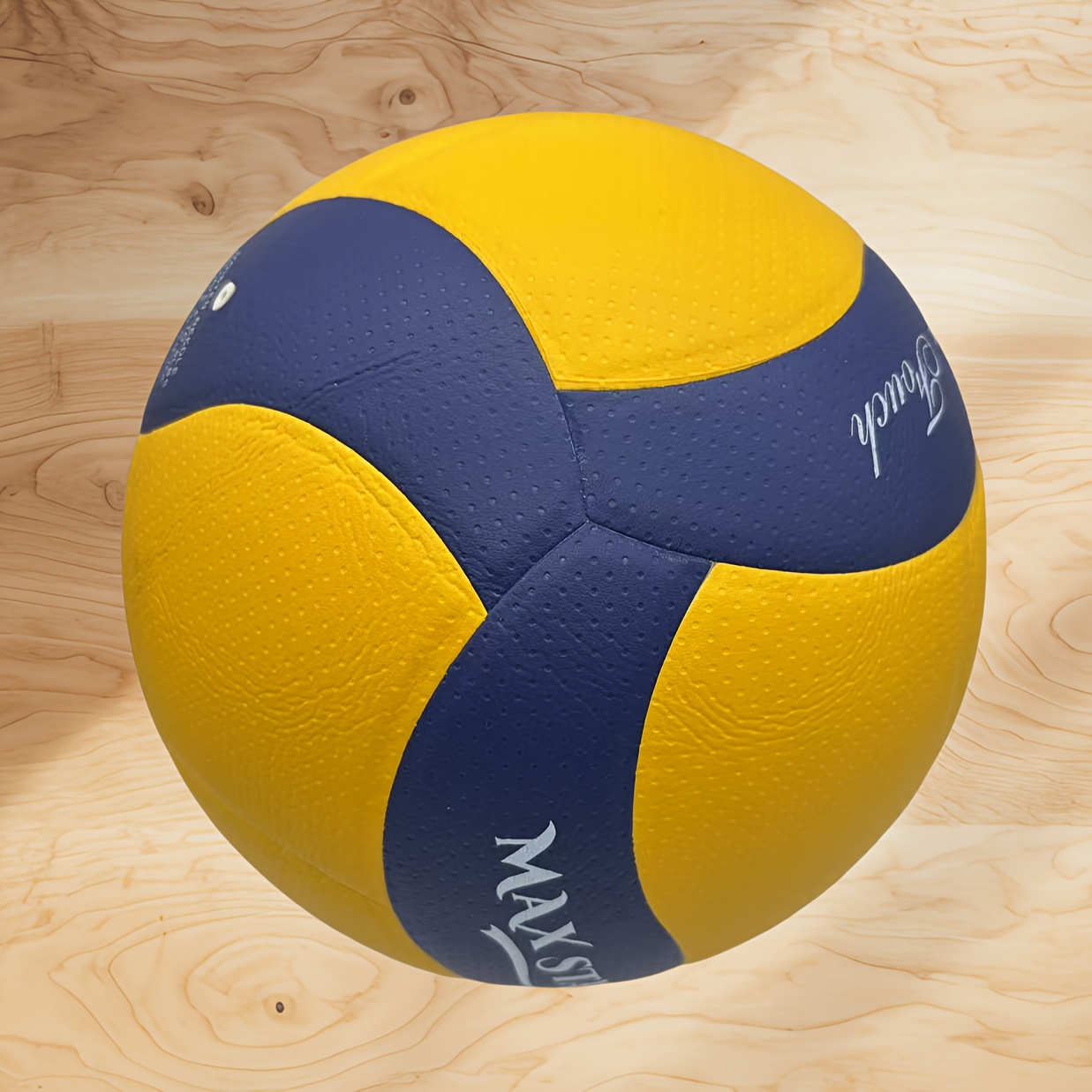 TEMU Ballon de volley-ball d'intérieur, taille standard 5, ballon d'entraînement et de , matériau PU, doux et résistant à l', ballon de volley-ball
