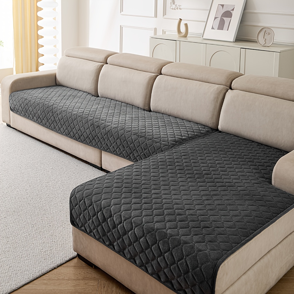 E-shop 2er-Set Böhmische Technology Jacquard-Plüsch-Sofabezüge, weicher Plüschstoff, rutschfest, für alle Jahreszeiten geeignet, pflegeleicht,