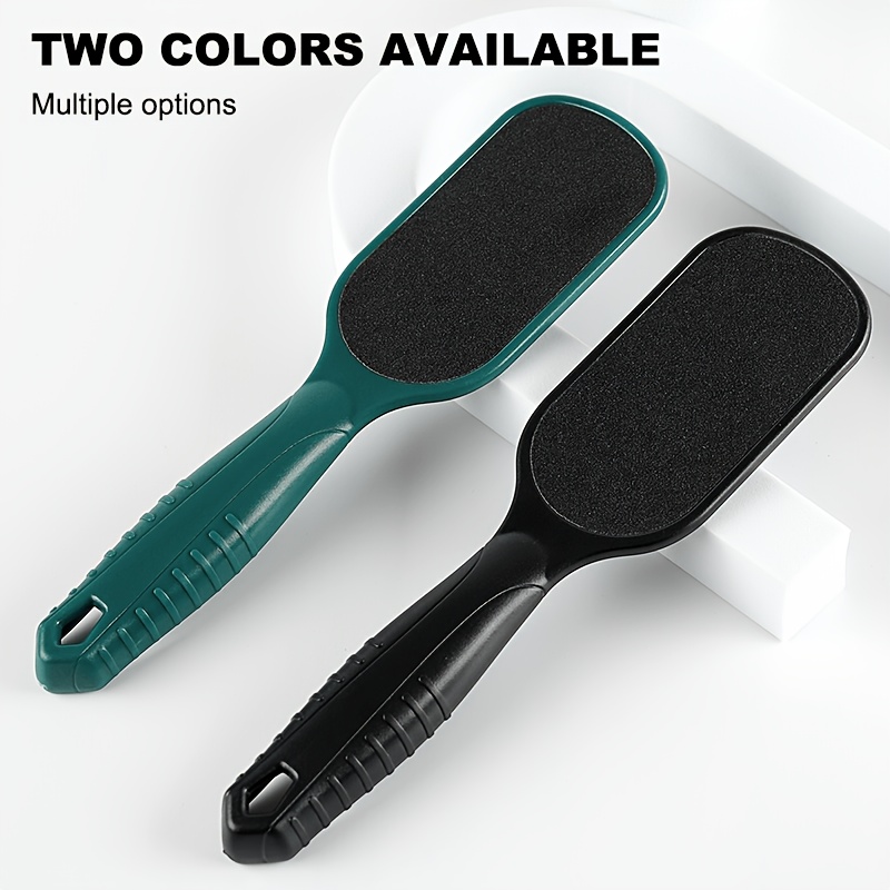 TEMU 2pcs Heavy-duty Remover – Dual-sided Foot Care Tool With Extra Coarse And Extra Fine Sides, Portable Travel Pedicure Set, Salon-grade Home Foot