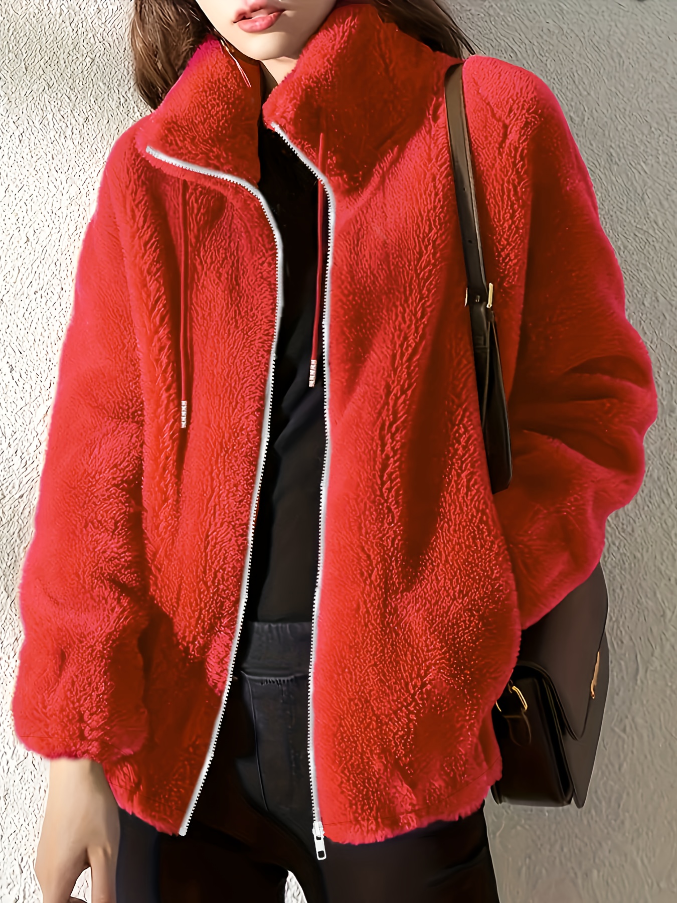 Teddyjacke Damen – Warme Fleecejacke Mit Kapuze Für Herbst Und Winter