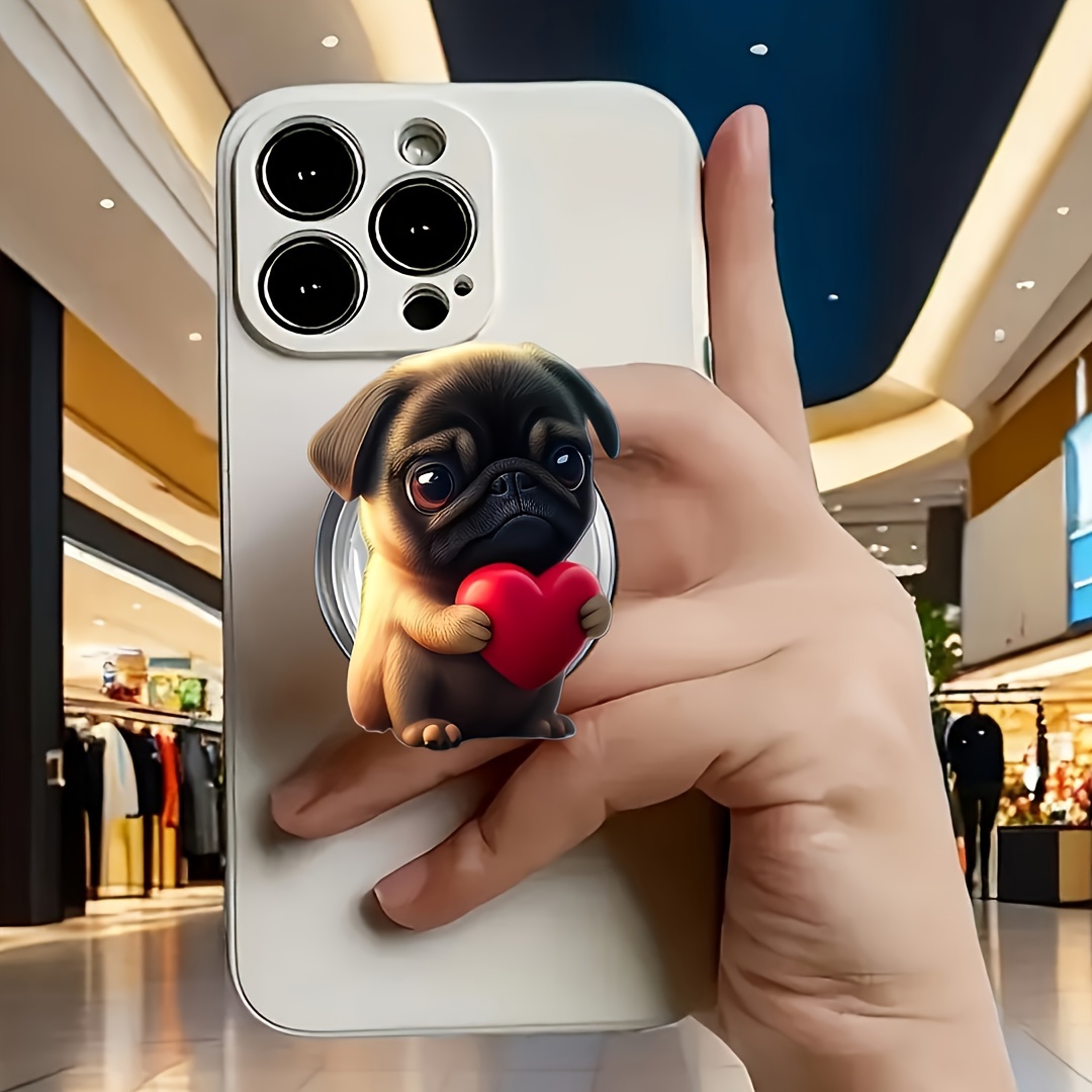 

Phone Grip Stand, 360- Rotatable Pug , Portable Accessory,